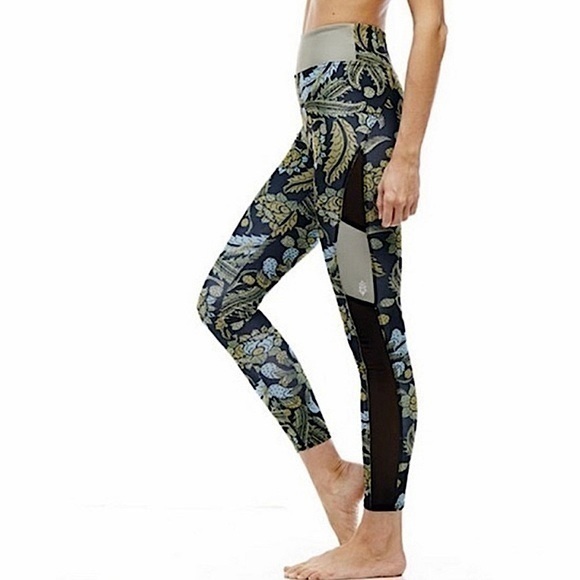 Free People Pants - Free people movement vida floral mesh leggings